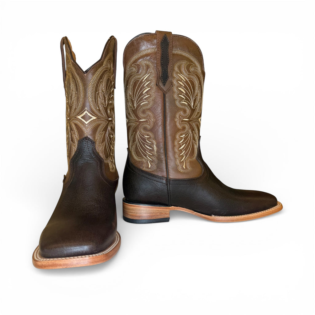 El Roble - Dark Brown Grisly Sq. Toe