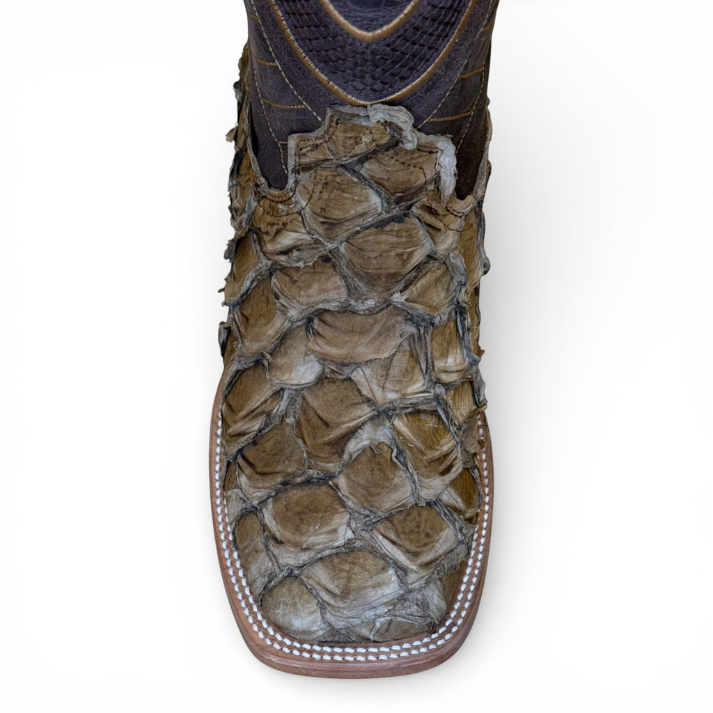 Genuine Piraruccu - Wood Tan Sq. Toe