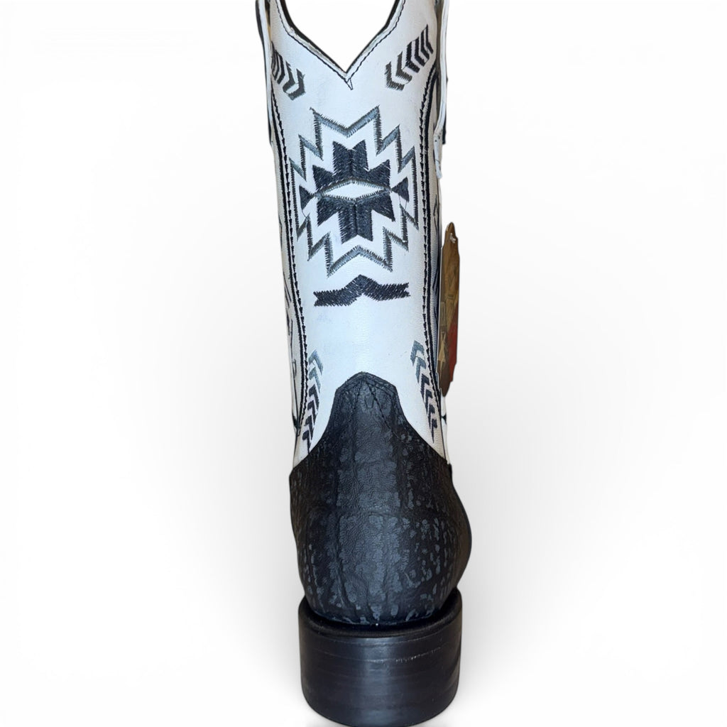 Midnight Azteca - Black Sq. Toe