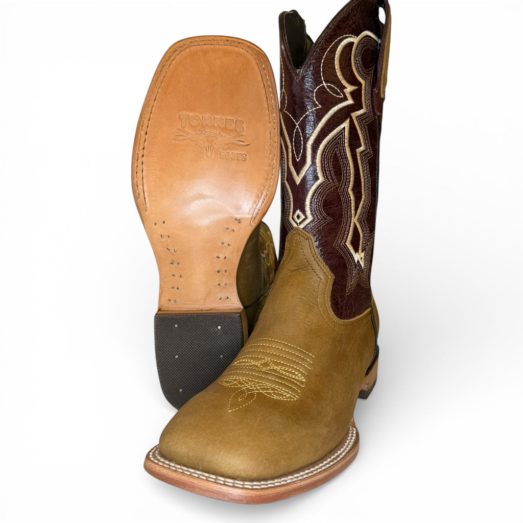 Red Mesa - Crazy Wheat Tan Sq. Toe