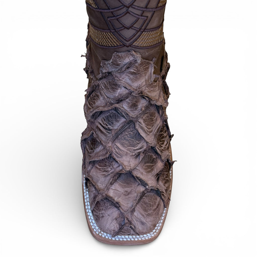 Sq. Toe Genuine Piraruccu - Mustang Brown