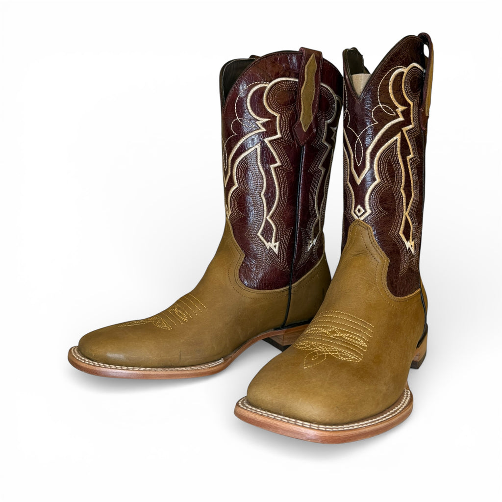 Red Mesa - Crazy Wheat Tan Sq. Toe