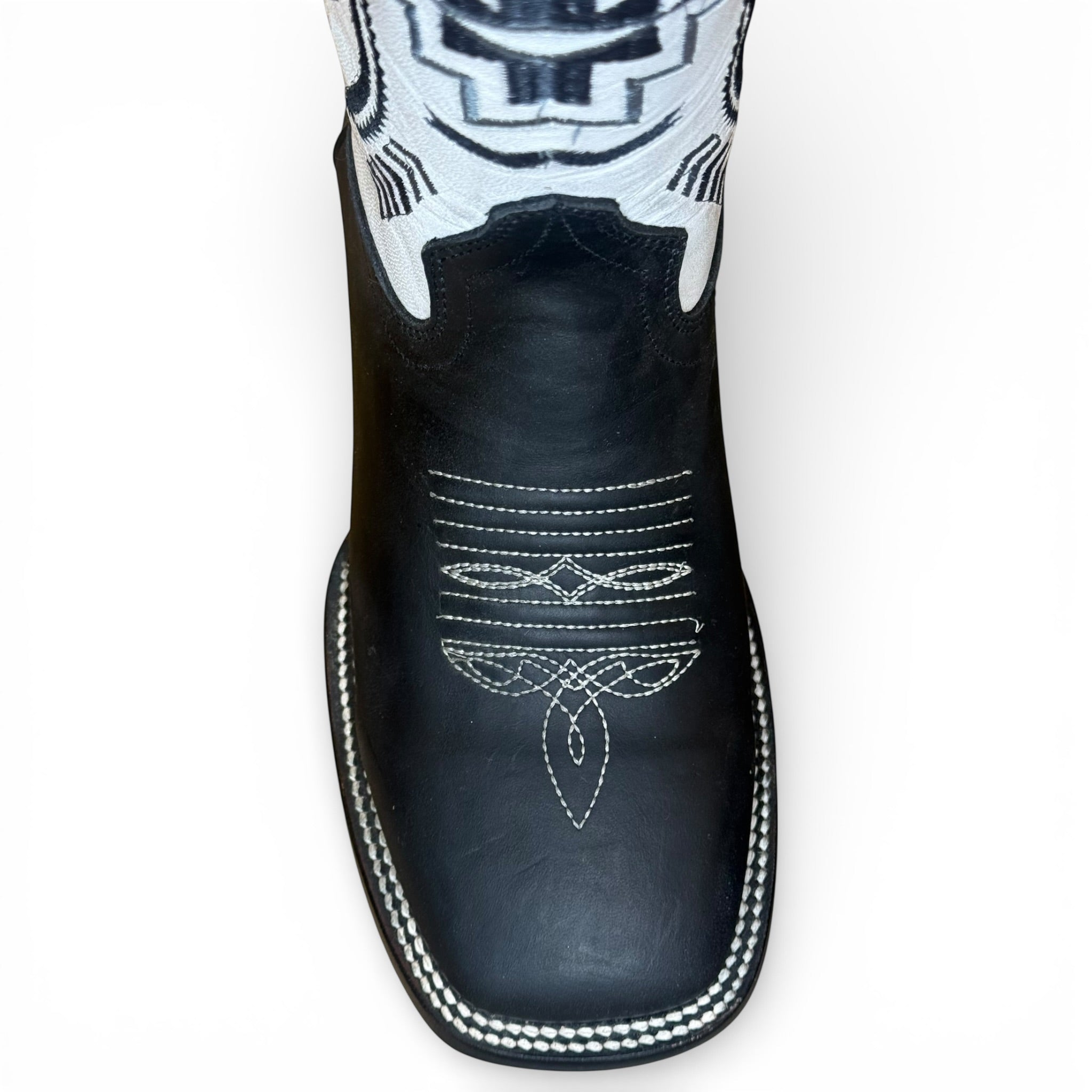 Midnight Azteca - Black Sq. Toe