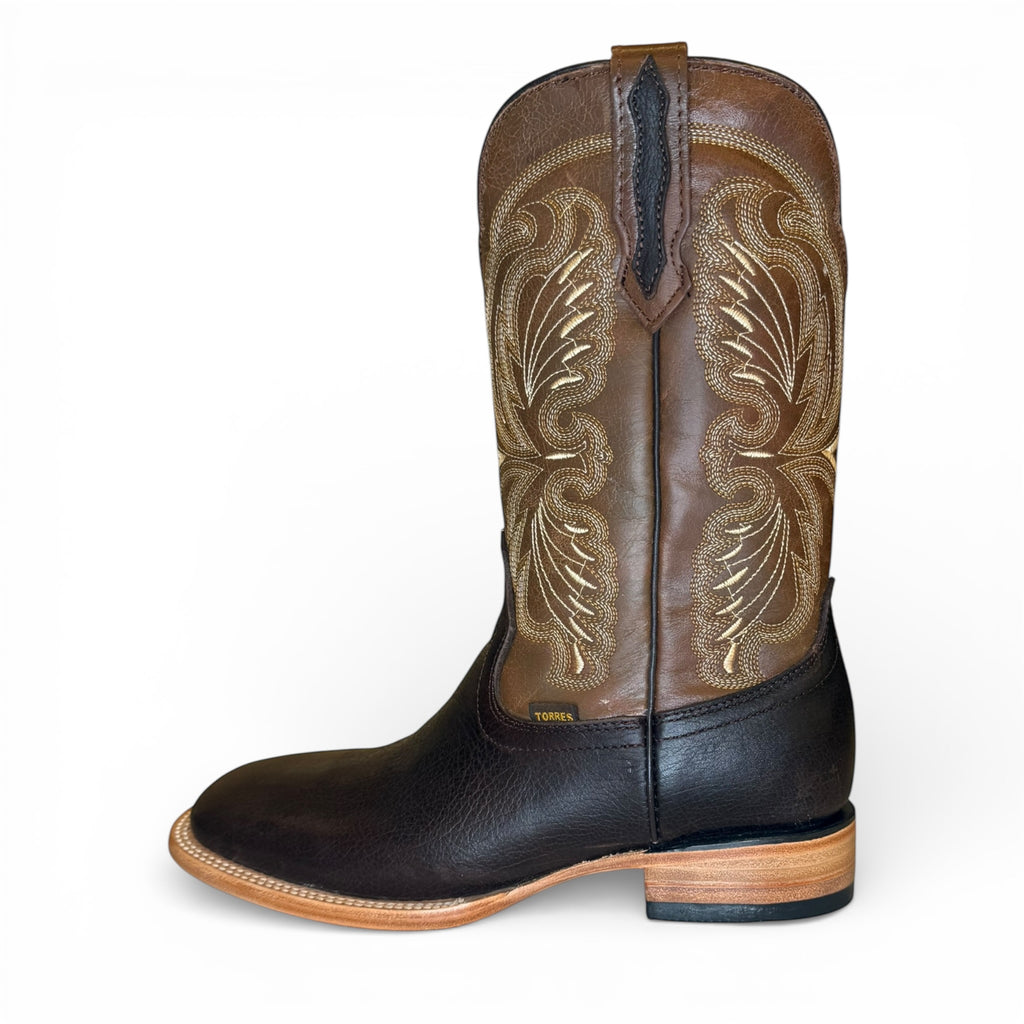 El Roble - Dark Brown Grisly Sq. Toe