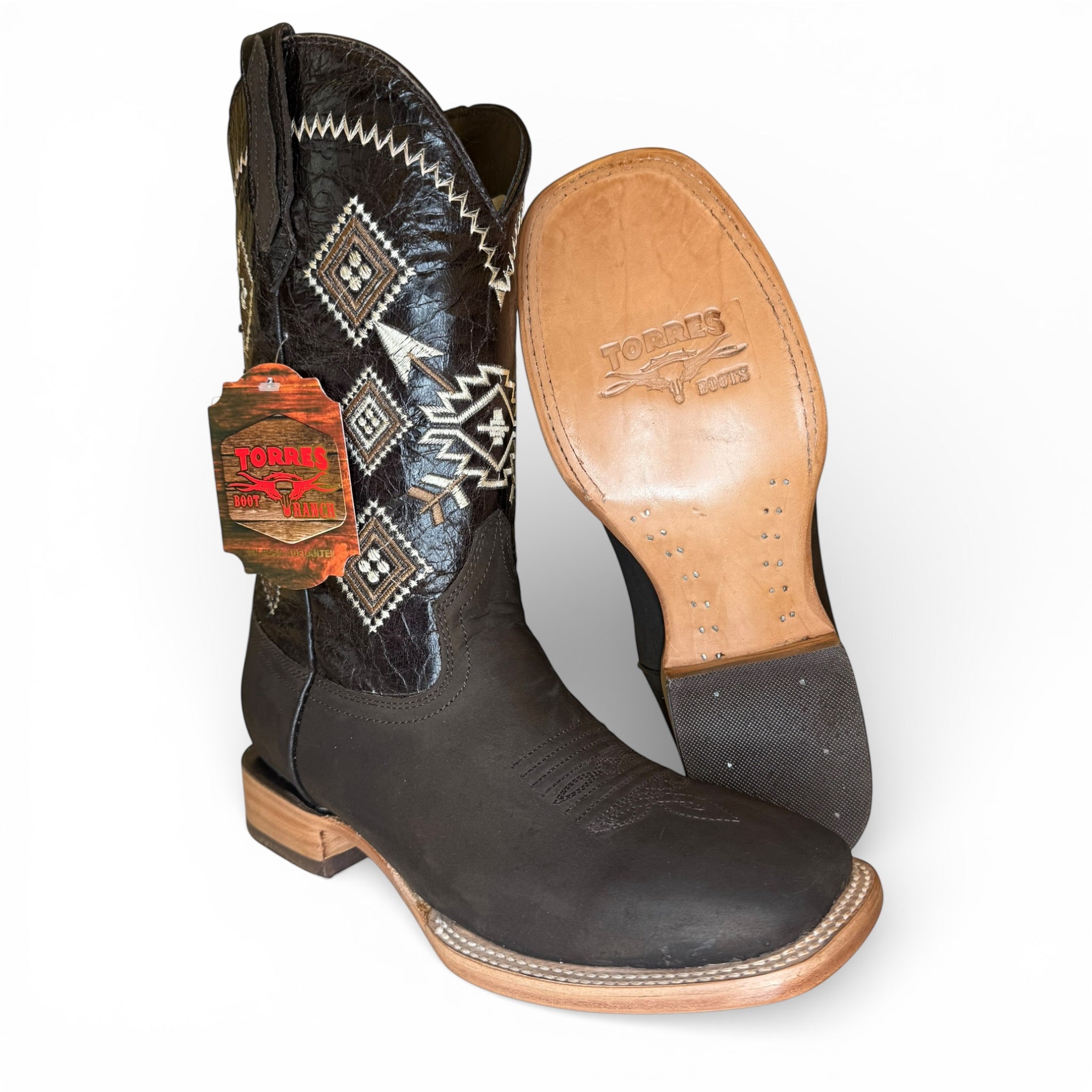 Sq. Toe - Dark Brown Suede