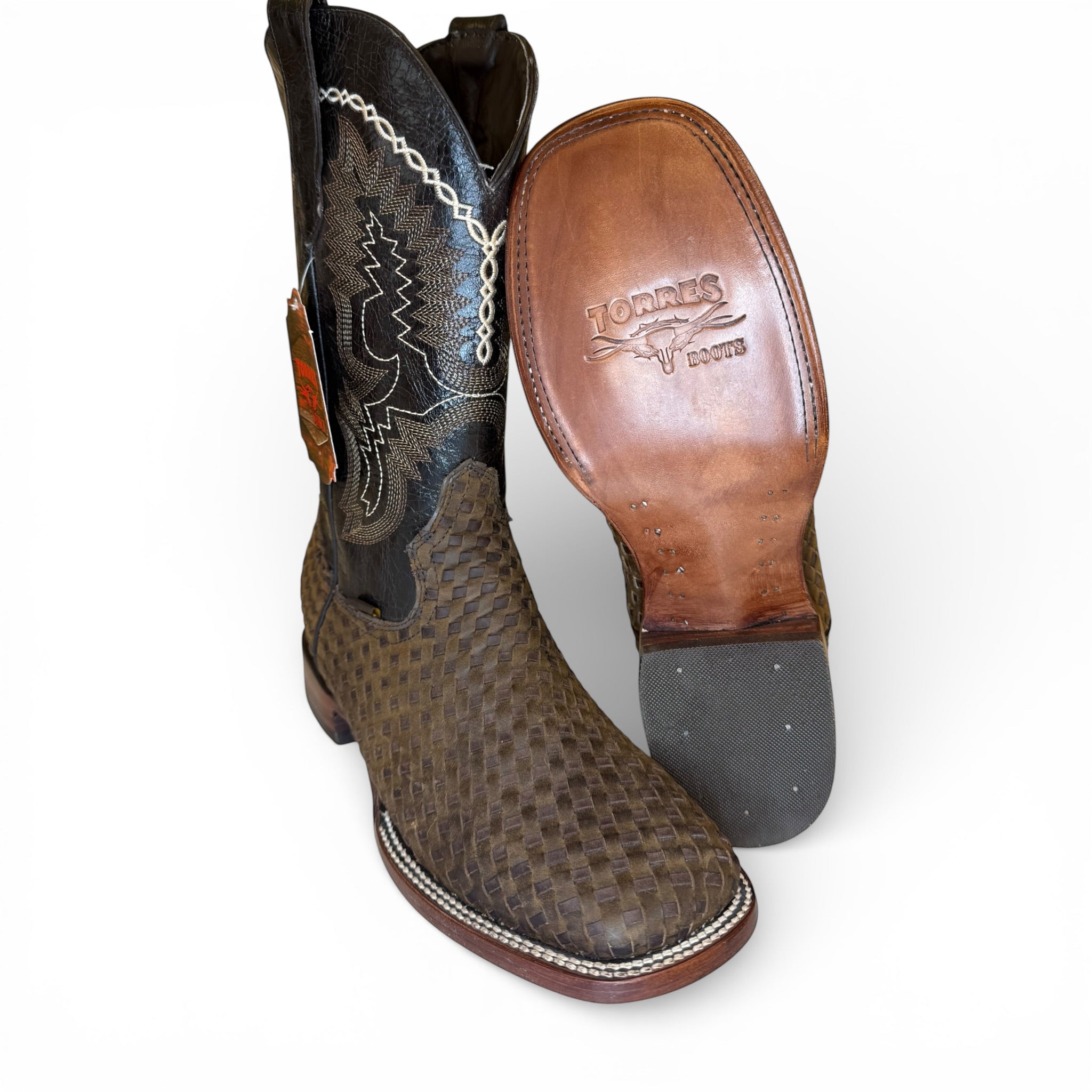 Handwoven Sq. Toe - Tobacco